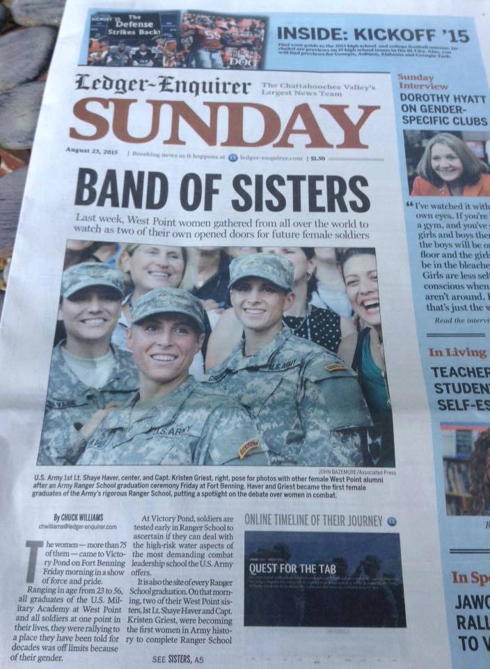 Band of Sisters: West Point alumni watch Ranger grads open doors for female soldiers